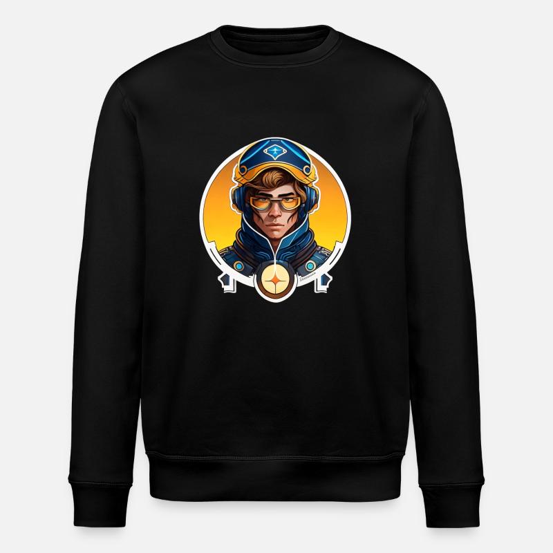 Der Andere - Stanley/Stella Unisex Bio-Sweatshirt ROLLER - Schwarz