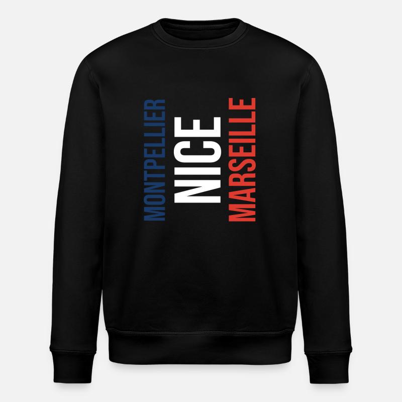 Montpellier, Nice or Marseille? - Stanley/Stella ROLLER Unisex Organic Sweatshirt - black