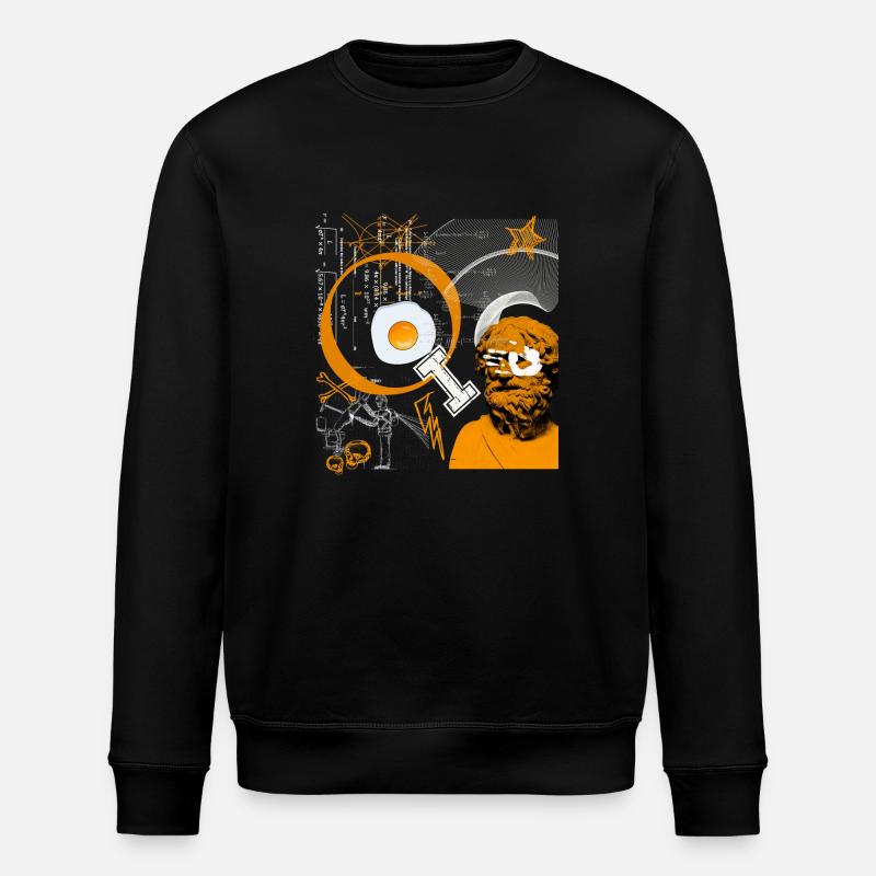 IQ. Math lessons. - Stanley/Stella ROLLER Unisex Organic Sweatshirt - black