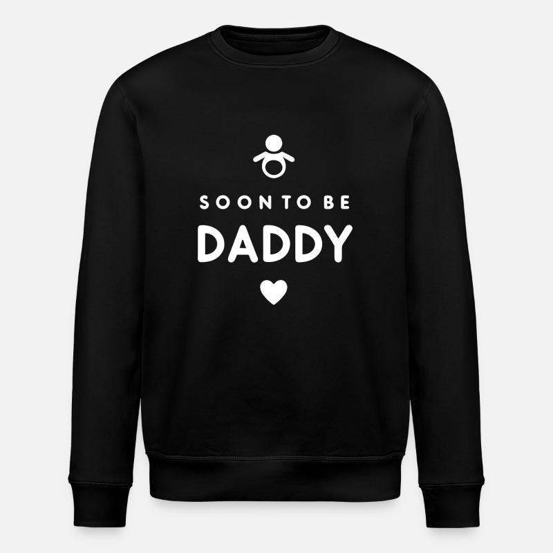 Bientôt papa - Sweat bio ROLLER Stanley/Stella Unisexe - noir