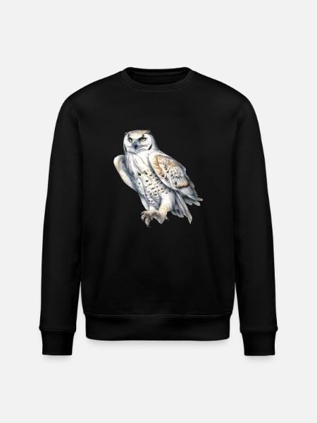 SnowyOwl 05 - Stanley/Stella Unisex Bio-Sweatshirt ROLLER - Schwarz