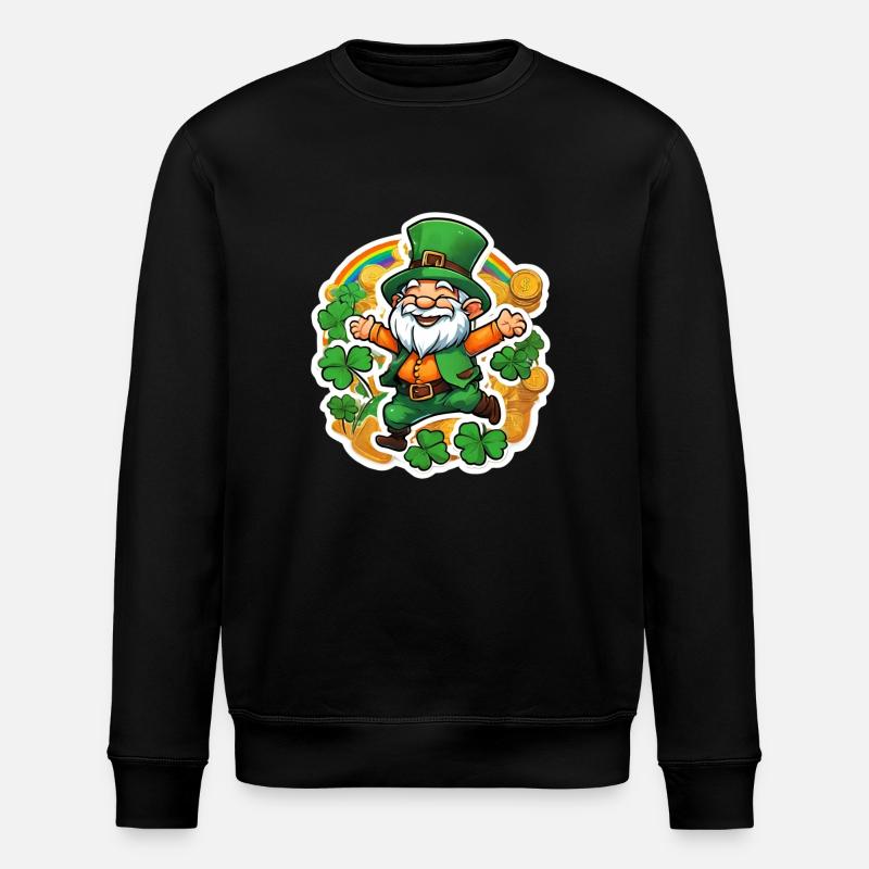 Saint Patrick 1 - Stanley/Stella ROLLER Unisex Organic Sweatshirt - black