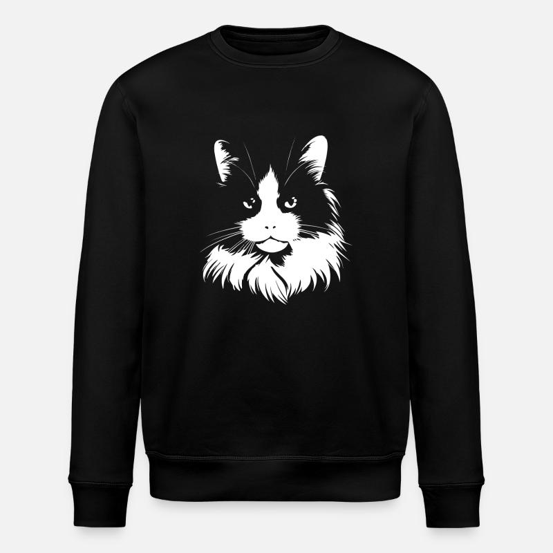 Chat, Motif De Chat - Sweat bio ROLLER Stanley/Stella Unisexe - noir