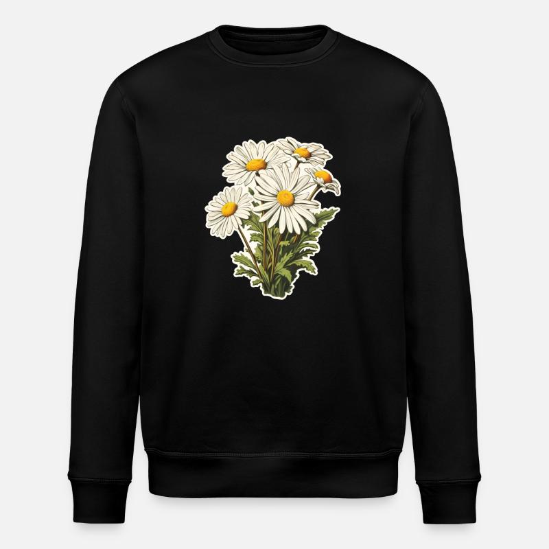 Bouquet de camomille - Sweat bio ROLLER Stanley/Stella Unisexe - noir