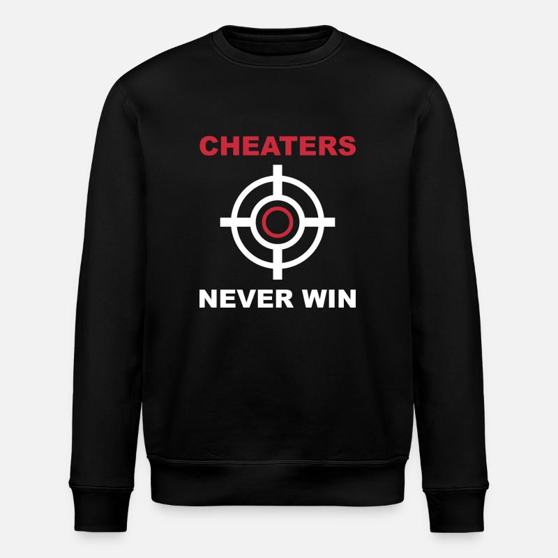 Cheaters Never Win - Stanley/Stella ROLLER Unisex Organic Sweatshirt - black