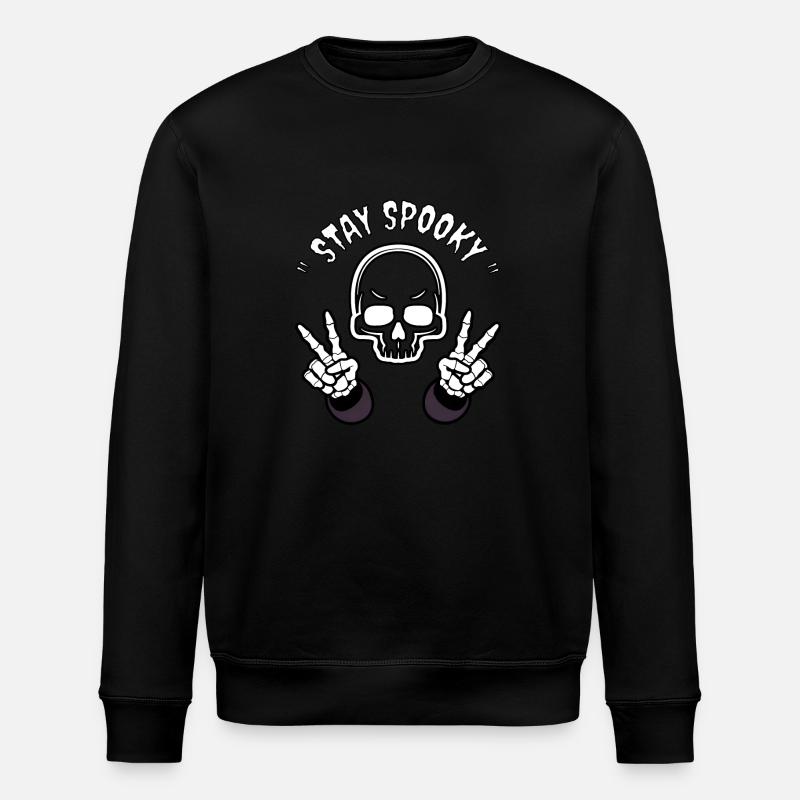 Stay Spooky Skeleton - Stanley/Stella Unisex Bio-Sweatshirt ROLLER - Schwarz