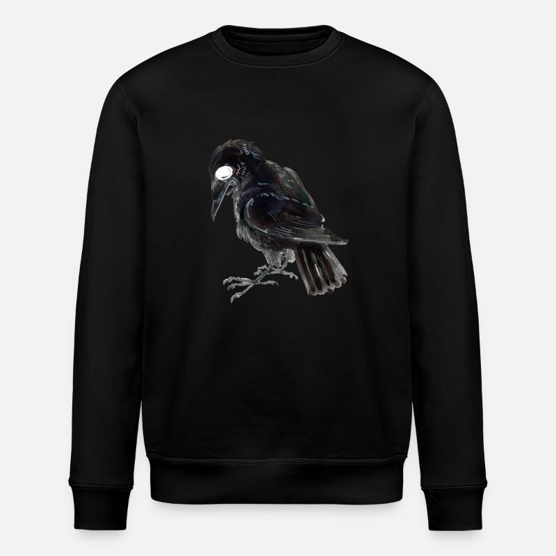 Rabenkrähe 3 - Stanley/Stella Unisex Bio-Sweatshirt ROLLER - Schwarz