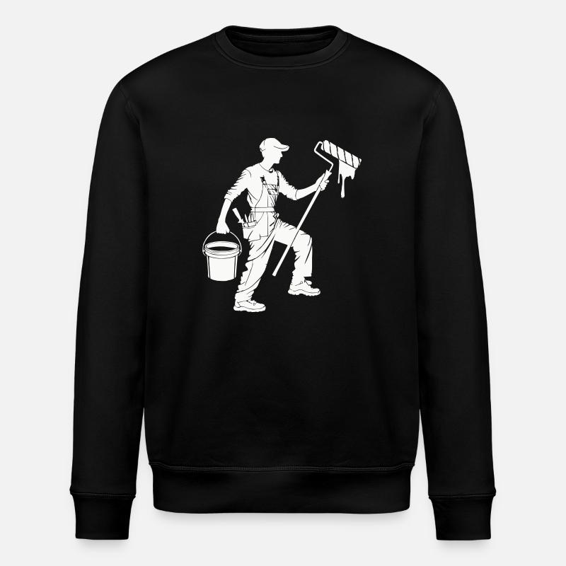 maler und lackierer - Stanley/Stella Unisex Bio-Sweatshirt ROLLER - Schwarz
