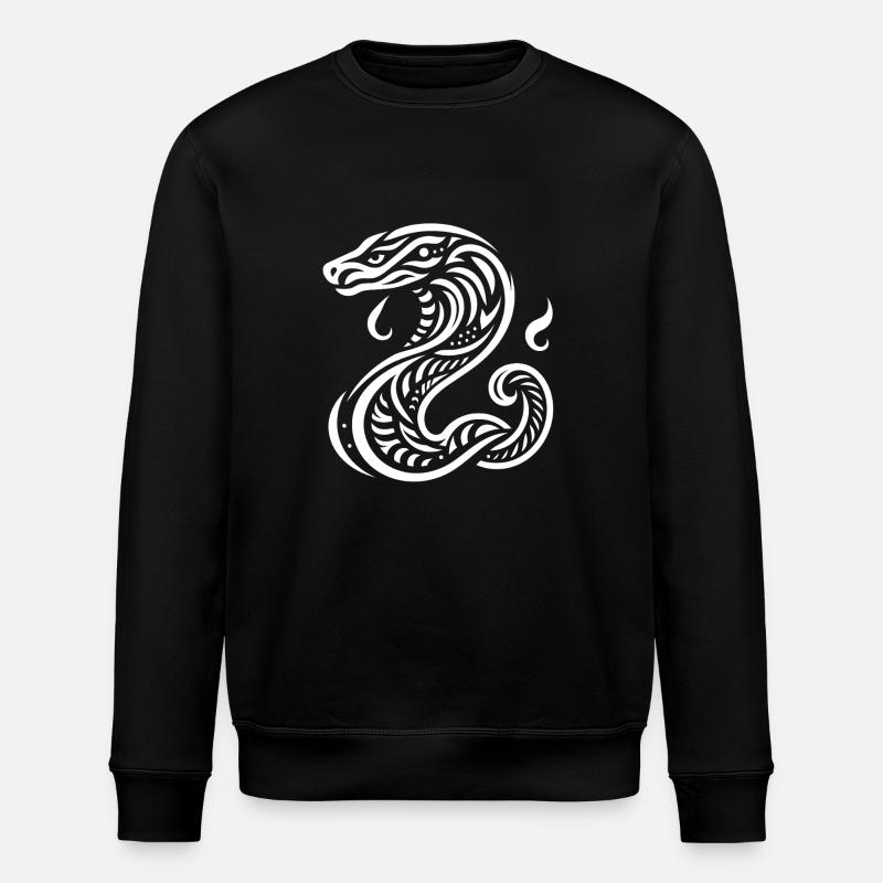 Snake - Stanley/Stella ROLLER Unisex Organic Sweatshirt - black