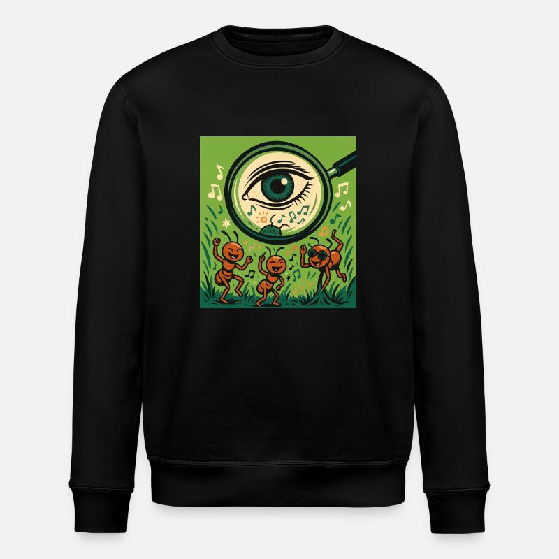 Fourmis rave - Sweat bio ROLLER Stanley/Stella Unisexe - noir