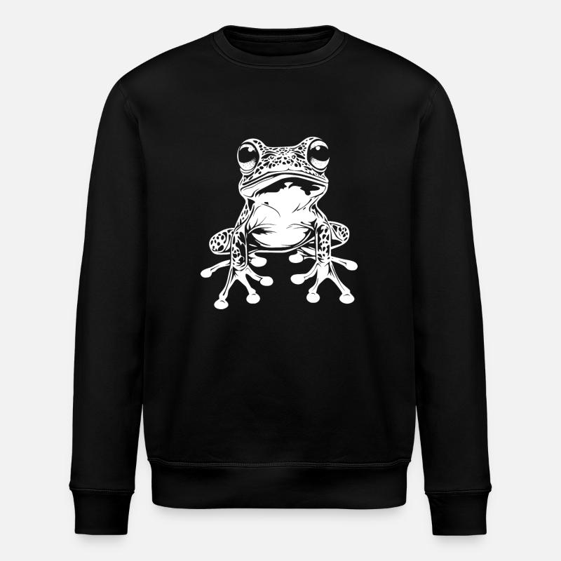 grenouille illustration graphique reptile - Sweat bio ROLLER Stanley/Stella Unisexe - noir