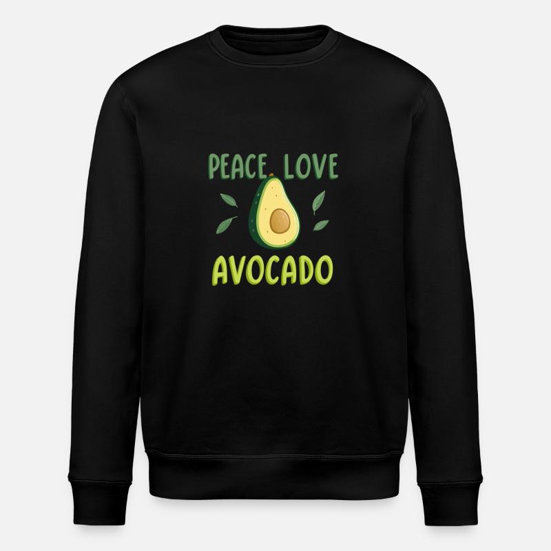 Avocats paix amour - Sweat bio ROLLER Stanley/Stella Unisexe - noir