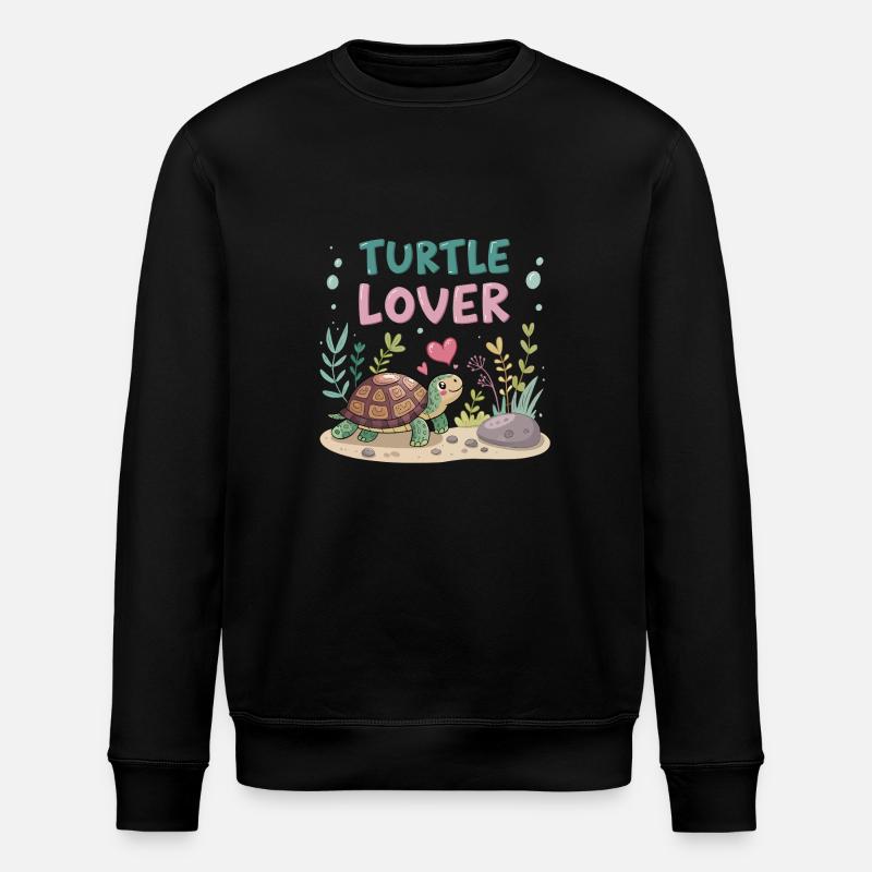 Schildkröten-Liebhaber - Stanley/Stella Unisex Bio-Sweatshirt ROLLER - Schwarz