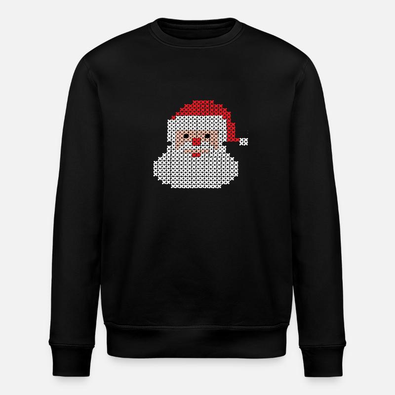 Santa Claus - Stanley/Stella Unisex Bio-Sweatshirt ROLLER - Schwarz