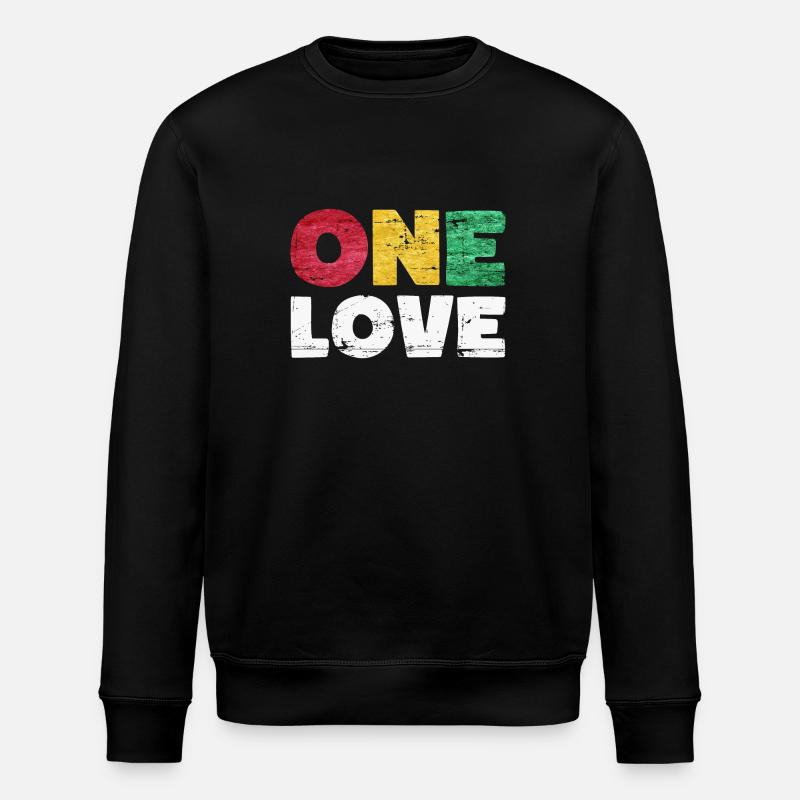 One Love Reggae Musique - Sweat bio ROLLER Stanley/Stella Unisexe - noir
