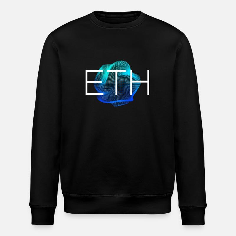 ETH Blockchain Cryptocurrency - Stanley/Stella ROLLER Unisex Organic Sweatshirt - black