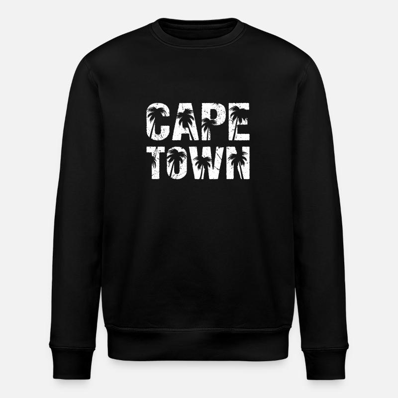 Cape Town Palmen Kapstadt - Stanley/Stella Unisex Bio-Sweatshirt ROLLER - Schwarz