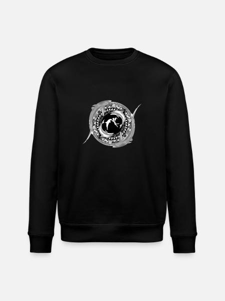 Daughter of Poseidon - Stanley/Stella ROLLER Unisex Organic Sweatshirt - black