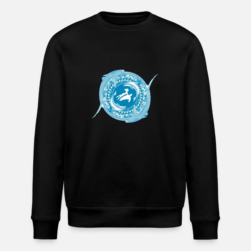 Enfant de Poséidon - Sweat bio ROLLER Stanley/Stella Unisexe - noir