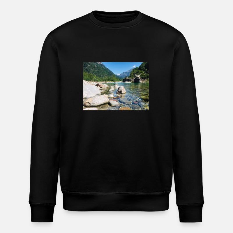 Flussbeet - Stanley/Stella Unisex Bio-Sweatshirt ROLLER - Schwarz