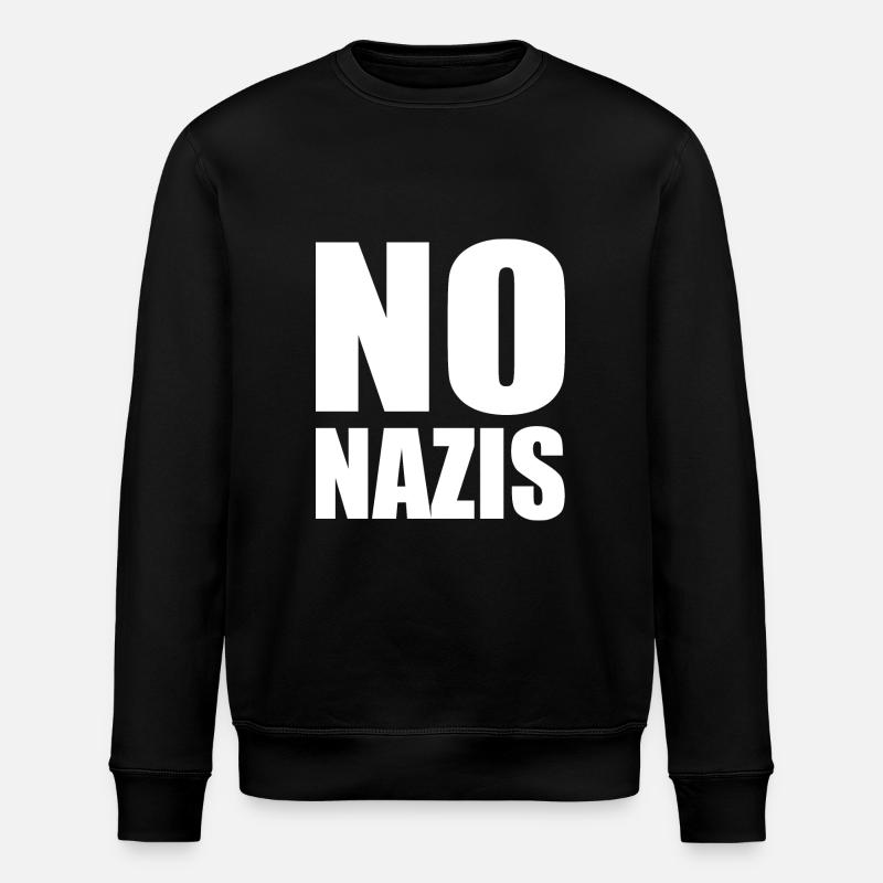 No nazis - Stanley/Stella Unisex Bio-Sweatshirt ROLLER - Schwarz