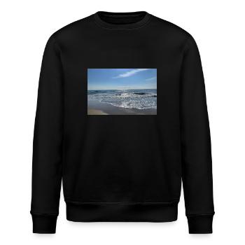 Wellen - Stanley/Stella Unisex Bio-Sweatshirt ROLLER - Schwarz - Vorne - Nik (191cm)