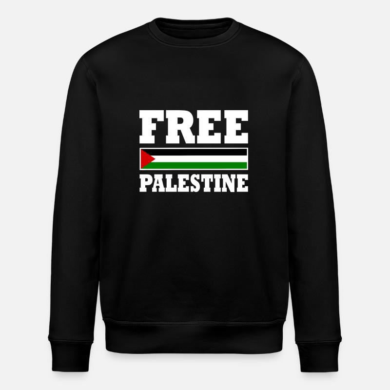 Free palestine - Stanley/Stella ROLLER Unisex Organic Sweatshirt - black