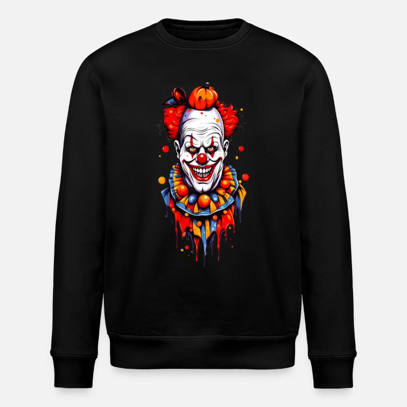 Clown - Stanley/Stella ROLLER Unisex Organic Sweatshirt - black