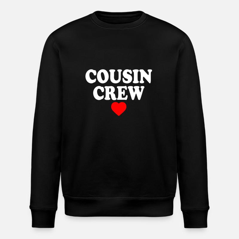 Cousin crew - Stanley/Stella ROLLER Unisex Organic Sweatshirt - black