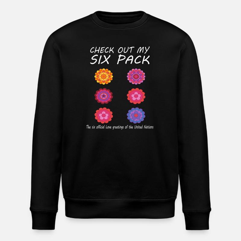 Flower Six-Pack - Sweat bio ROLLER Stanley/Stella Unisexe - noir