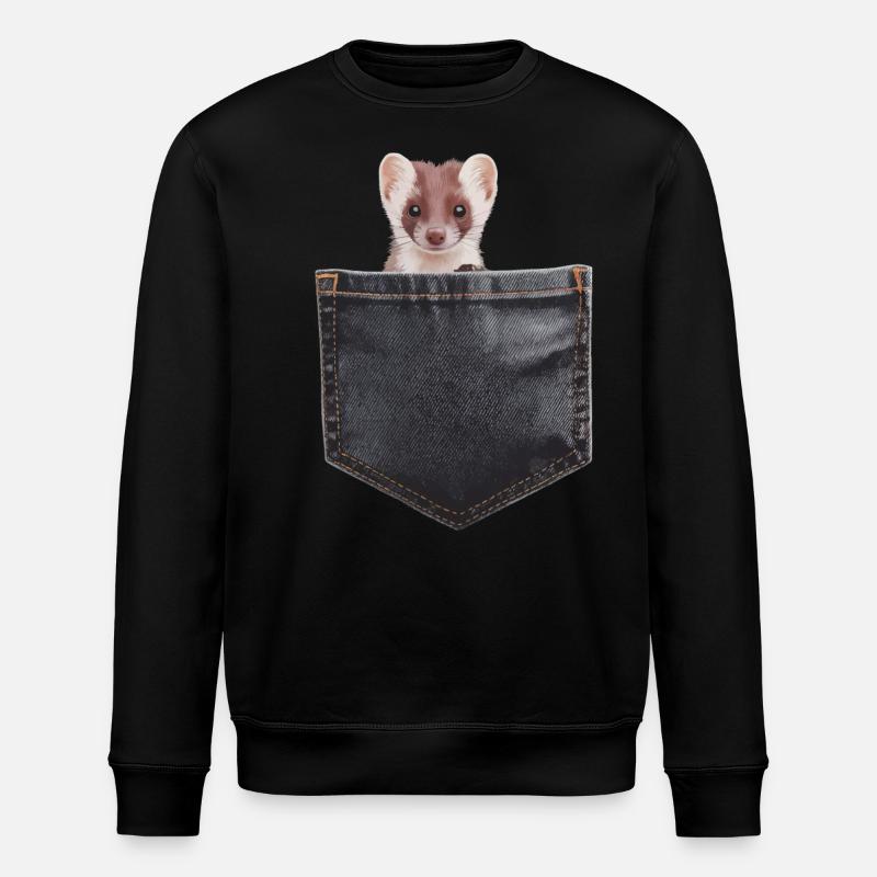 Wiesel - Stanley/Stella Unisex Bio-Sweatshirt ROLLER - Schwarz