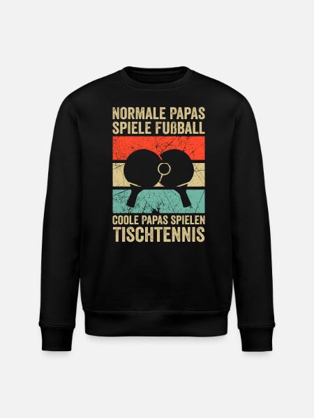 Table Tennis Dad Table Tennis Dad Gift - Stanley/Stella ROLLER Unisex Organic Sweatshirt - black