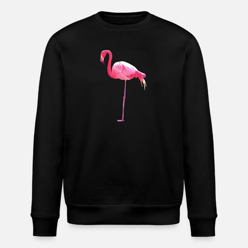 Pink Flamingo - Stanley/Stella Unisex Bio-Sweatshirt ROLLER - Schwarz