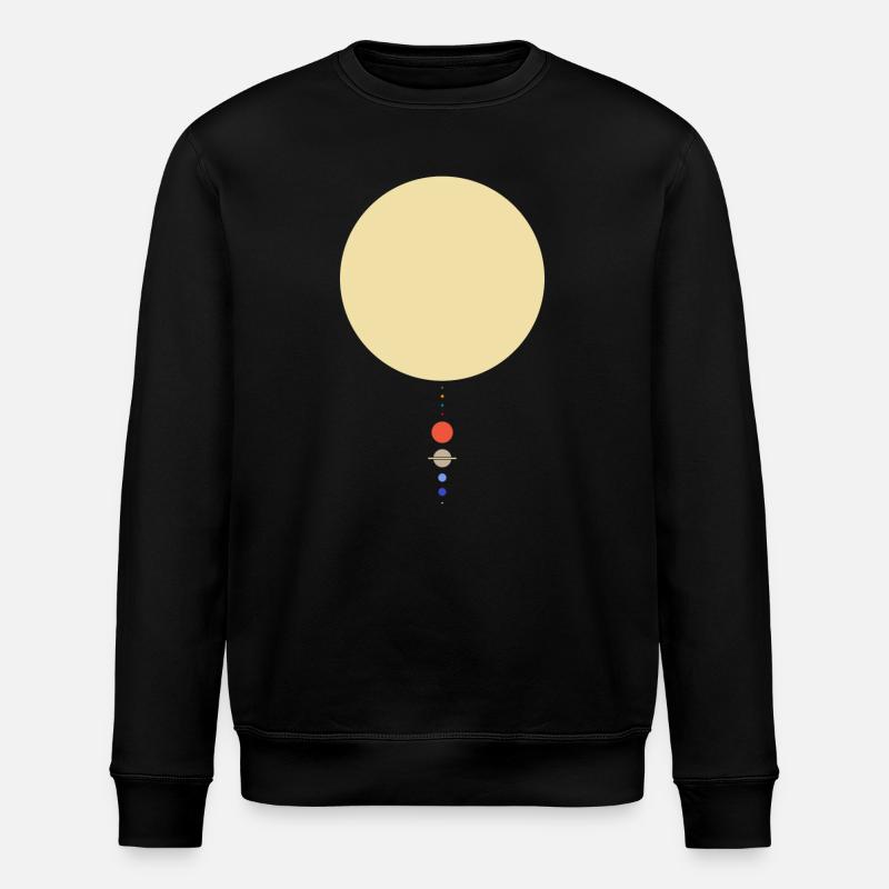 Minimales Sonnensystem - Stanley/Stella Unisex Bio-Sweatshirt ROLLER - Schwarz