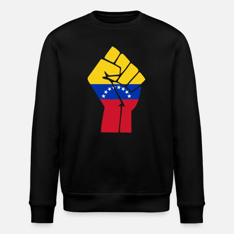 Drapeau du Poing du Venezuela - Sweat bio ROLLER Stanley/Stella Unisexe - noir