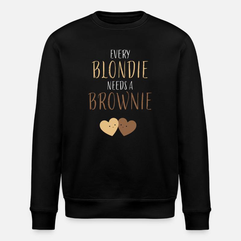 Every Blondie needs a Brownie - Stanley/Stella Unisex Bio-Sweatshirt ROLLER - Schwarz