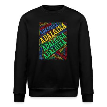 t-shirt name Adalgisa word cloud t-shirt - Stanley/Stella ROLLER Unisex Organic Sweatshirt - black - Front - Nik (191cm)