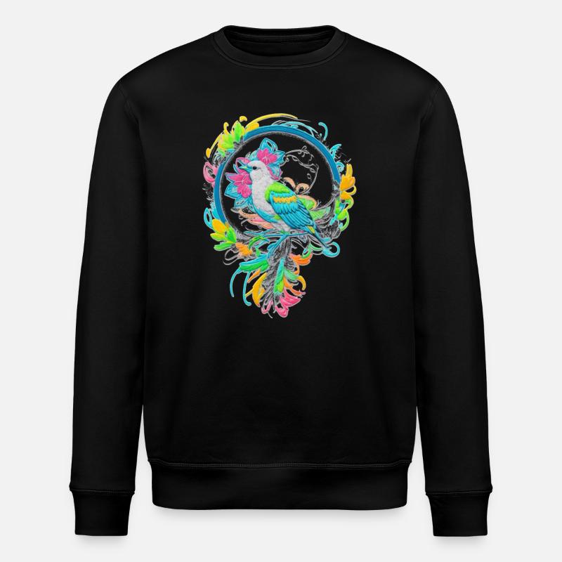 Vogel - Stanley/Stella Unisex Bio-Sweatshirt ROLLER - Schwarz