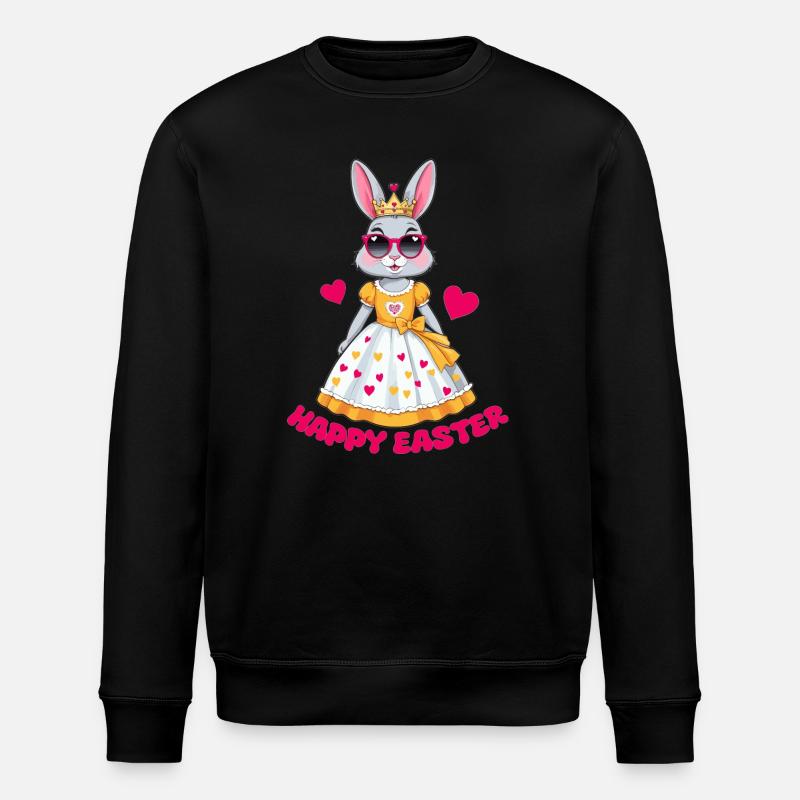 Osterhase Königin - Stanley/Stella Unisex Bio-Sweatshirt ROLLER - Schwarz