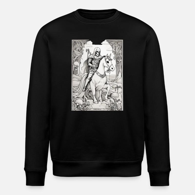 Todesreiter Tarot Illustration - Stanley/Stella Unisex Bio-Sweatshirt ROLLER - Schwarz