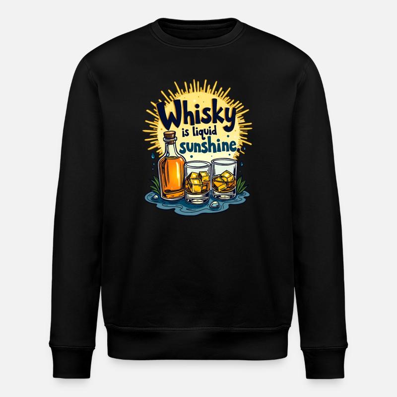 LE WHISKY EST LIQUID SUNSHINE - Sweat bio ROLLER Stanley/Stella Unisexe - noir