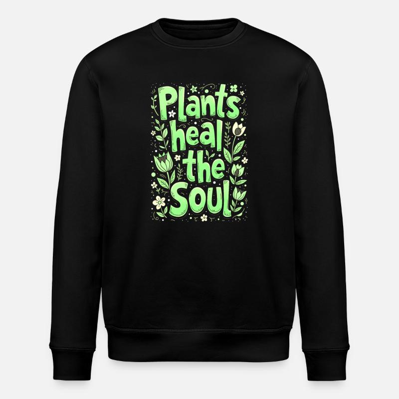 PFLANZEN HEILEN DIE SEELE - Stanley/Stella Unisex Bio-Sweatshirt ROLLER - Schwarz