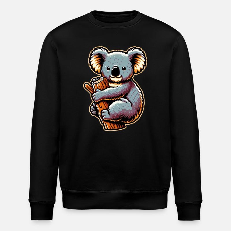 Koala - Stanley/Stella ROLLER Unisex Organic Sweatshirt - black
