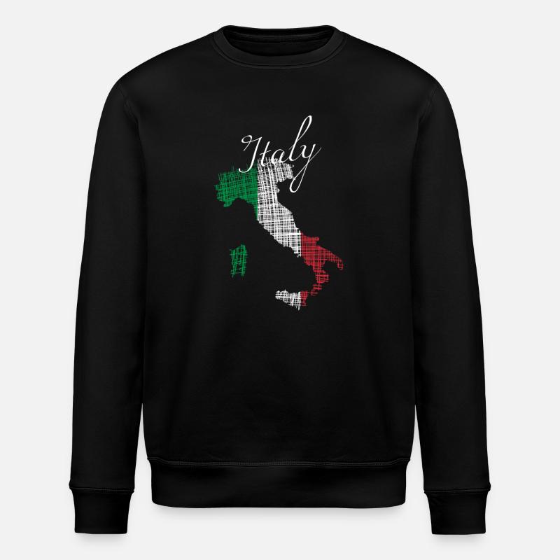 Italienische Silhouette mit Script - Stanley/Stella Unisex Bio-Sweatshirt ROLLER - Schwarz