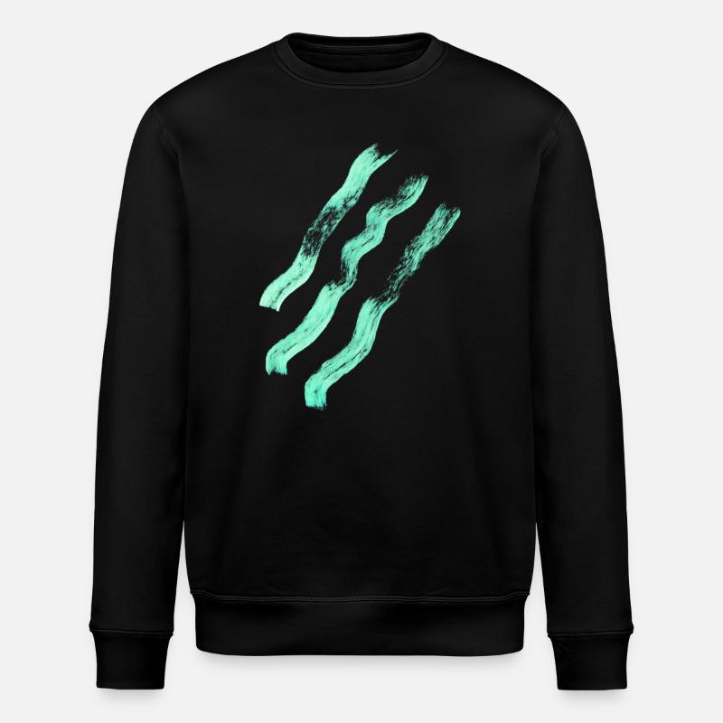 Lignes abstraites - minimalisme - Sweat bio ROLLER Stanley/Stella Unisexe - noir