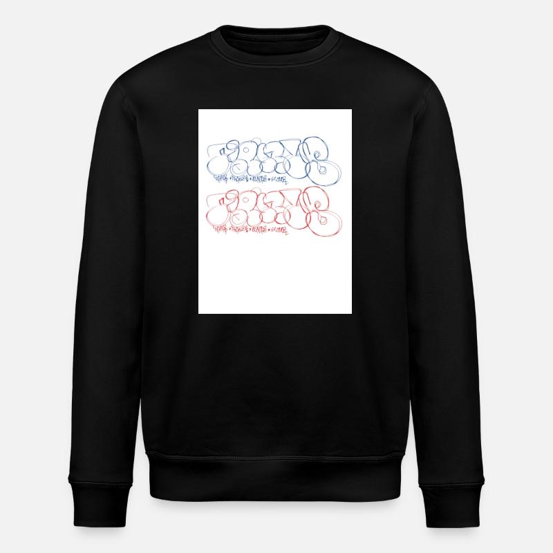 Artistic graffiti lettering Paris - Stanley/Stella ROLLER Unisex Organic Sweatshirt - black