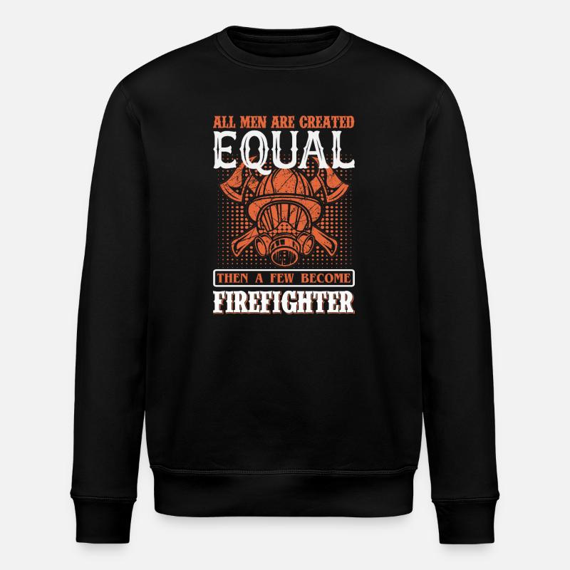 Fireman - Stanley/Stella ROLLER Unisex Organic Sweatshirt - black