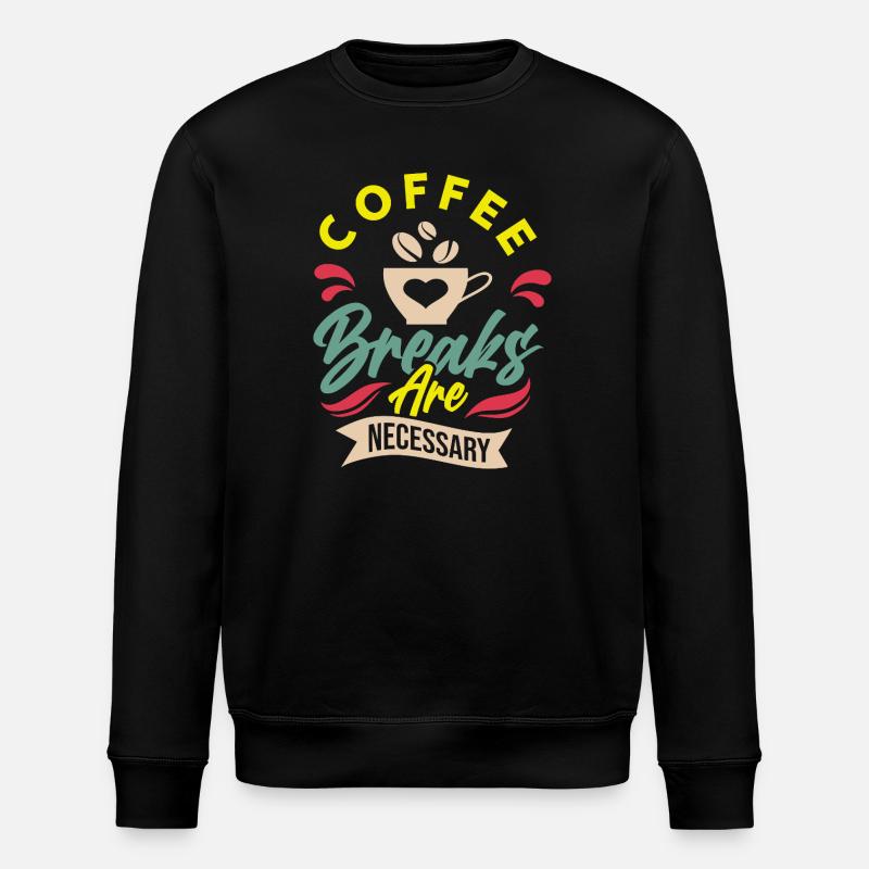 pause-café - Sweat bio ROLLER Stanley/Stella Unisexe - noir