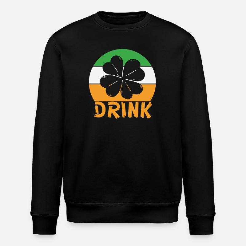 St. Patricks Day drink - Stanley/Stella Unisex Bio-Sweatshirt ROLLER - Schwarz