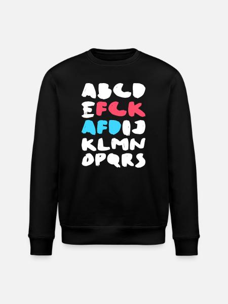 FCK AFD | Political Statement Design - Stanley/Stella ROLLER Unisex Organic Sweatshirt - black